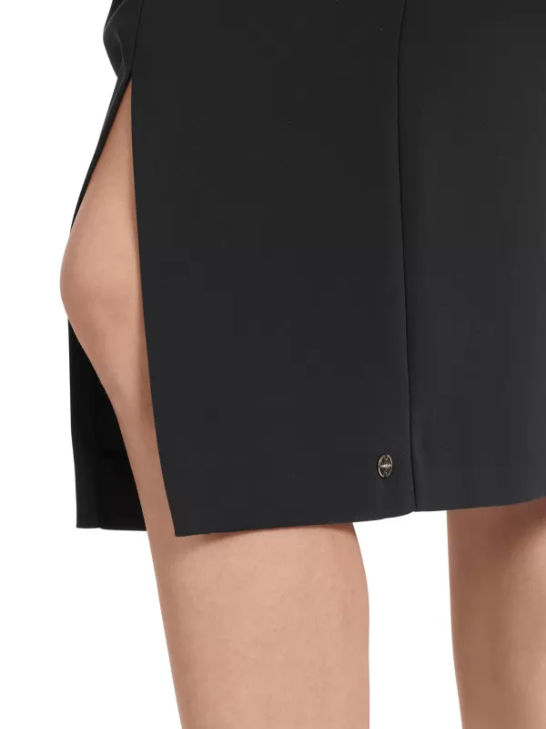 Shop MARC CAIN CLASSIC BOAT NECK DRESS W GATHERED EFFECT AROUND THE WAIST